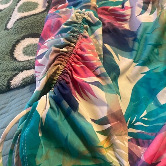 Cacique Swim Multicolor Tropical One Piece Swimsuit 18W Beach Vacation Resort - Picture 3 of 7